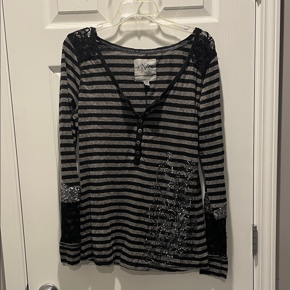 Maurices Premium Y2K Striped Top